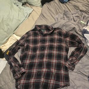 Men's Plaid Button-Up Shirt